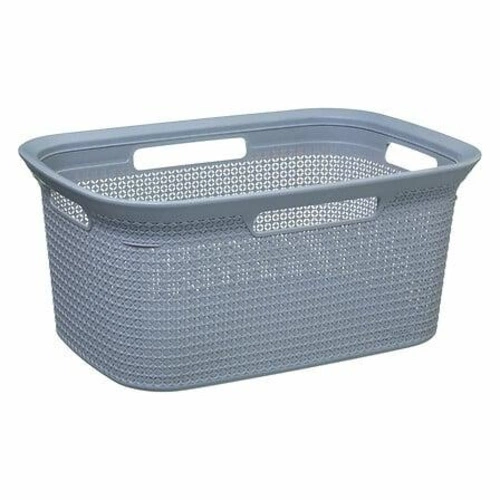 Koš na prádlo 45l Scandi šedý moderní do koupelny z plastu 5five