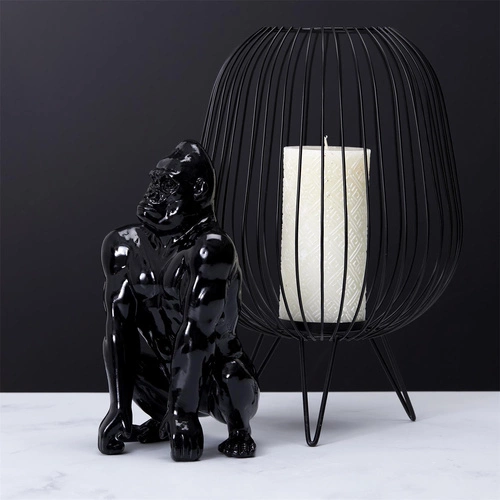 Dekorace Gorilla černá