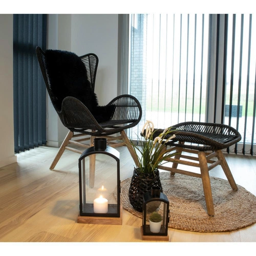 Kulatý jutový koberec Bombay 90 cm boho do obýváku a ložnice přírodní Intesi