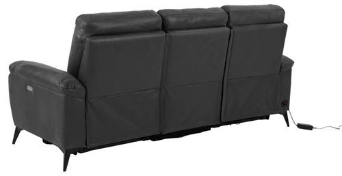 Moderní šedá třímístná pohovka s nastavitelným opěradlem do obýváku Actona Barry fabric