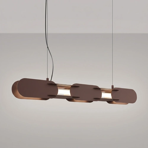 Závěsné LED svítidlo CHAIN 91 hnědé moderní nad stůl