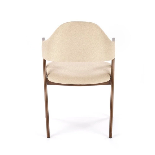 Čalouněná jídelní židle Island béžová s područkami moderní skandinávský styl Intesi