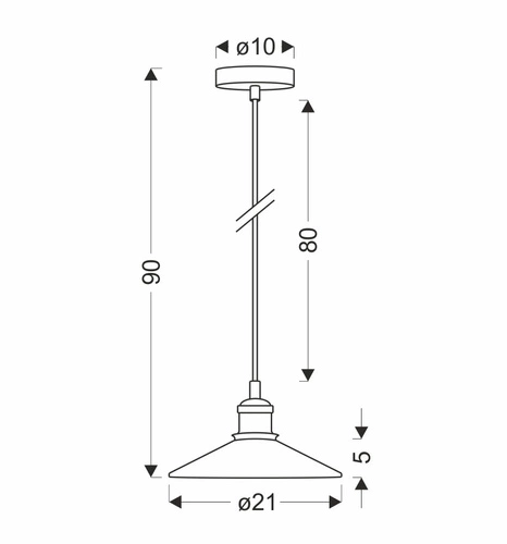 Závěsné svítidlo Chester skleněné čiré nad jídelní stůl skandinávský styl 21 cm