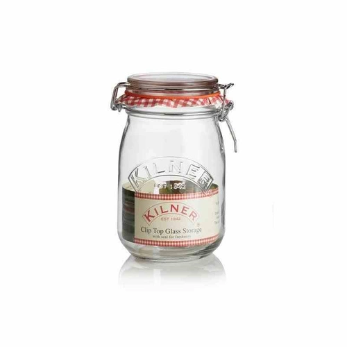 Sklenice 1l, Round Clip Top Jar KILNER