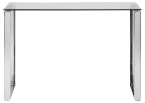 Skleněná konzole Katrine Actona moderní glamour do předsíně a obýváku chrom lesk