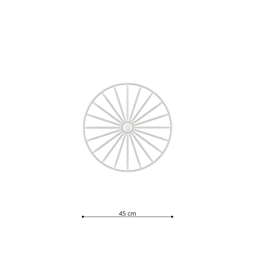 Nástěnné svítidlo SIRKEL 45 černé moderní loftové kovové do obýváku a ložnice Thoro