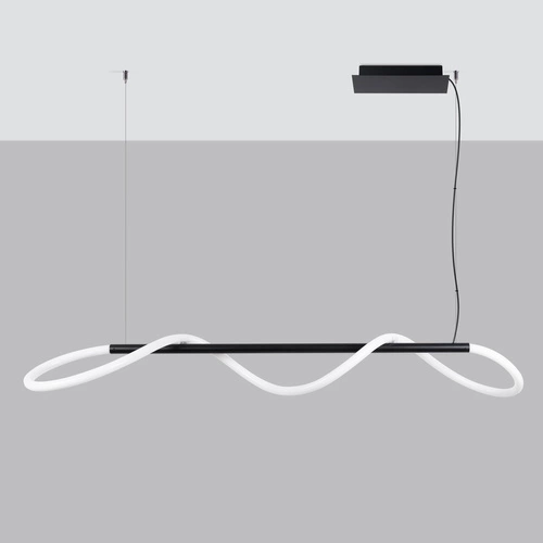 Závěsné svítidlo GALAKSE 148 černé LED nastavitelné moderní nad jídelní stůl