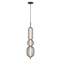 Závěsné svítidlo PUMA 14cm černé 15W LED 3000K bílý difuzor