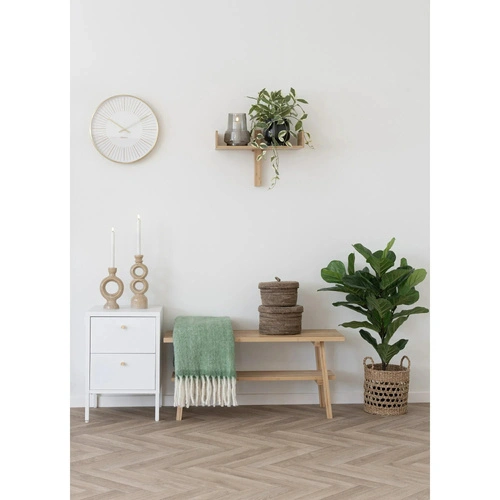 Carmel zelená vlněná deka 130x170 teplý pléd na pohovku do obýváku