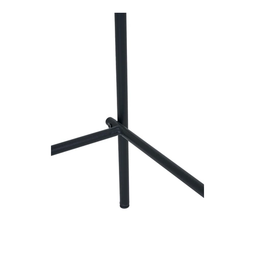 Barová židle Estepona moderní černá s opěrkou 66 cm do kuchyně a k ostrůvku Intesi