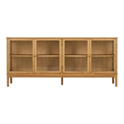 Komoda Zamora dřevěná skandinávská 180 cm do obýváku na nožičkách