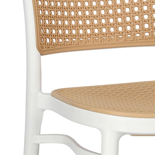 Jídelní židle Antonio bílá plastová stohovatelná, thonet styl, snadné čištění Intesi