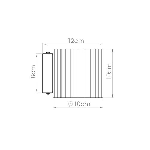 Moderní nástěnné svítidlo AURA burgundská hliníková do obývacího pokoje a ložnice SOLLUX