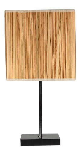 Stolní lampa Cajman moderní s hnědým stínidlem do obýváku a ložnice 40 cm