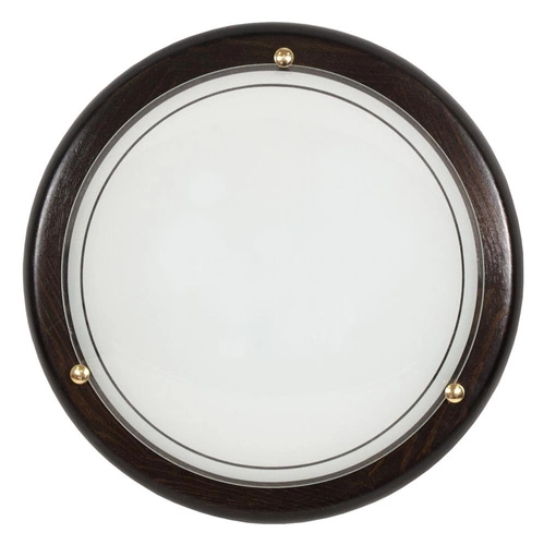 Stropní svítidlo kulaté CANDELLUX 1030 wenge 40 cm dřevěné do obýváku a ložnice