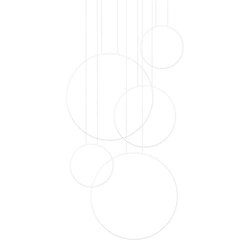 Závěsné LED svítidlo RIO 5 bílé moderní do obýváku a jídelny 5bodové