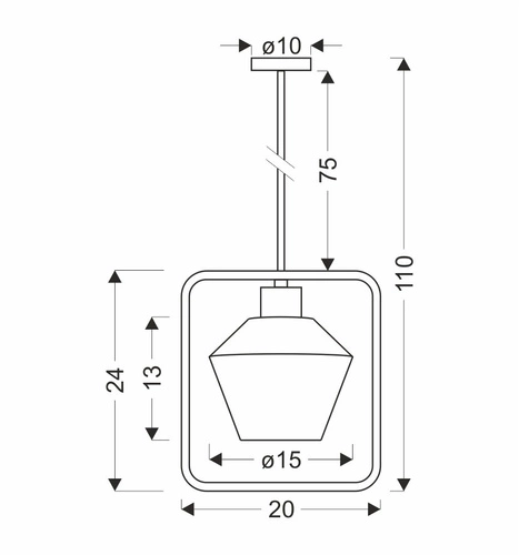 Závěsné svítidlo Niko černé 1x40W E27 čirý vroubkovaný difuzor