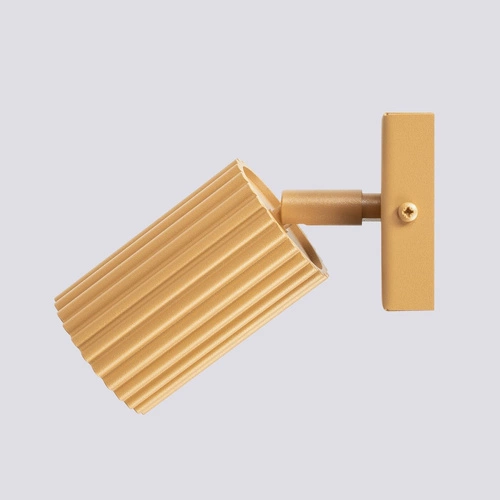 Nástěnná lampa KARBON zlatá moderní s otočným stínidlem do obýváku a ložnice SOLLUX