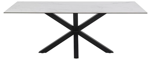 Jídelní stůl Heaven Actona 200x100 bílý moderní keramicko-skleněný obdélníkový