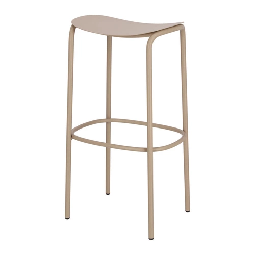 Kovová barová stolička Trick 75 cm šedá moderní bez opěrky do kuchyně a k ostrůvku SCAB Design