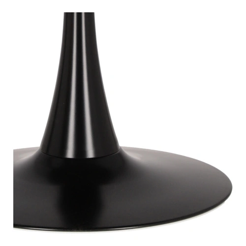 Kulatý jídelní stůl 90 cm Simplet Skinny Black černý moderní na jedné noze do jídelny a kuchyně