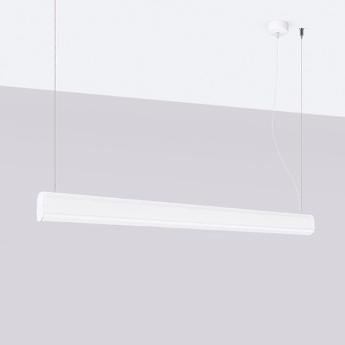 Závěsné svítidlo FARGE bílá LED nastavitelná nad jídelní stůl moderní 120 cm