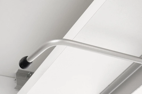 Rozkládací jídelní stůl Setty bílý mat moderní s nastavitelnou výškou Intesi