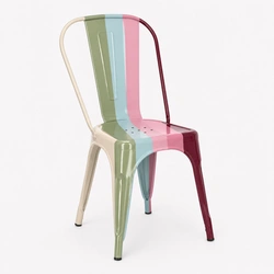 Kovová židle Paris retro do jídelny nebo kuchyně, stohovatelná, na míru barva D2.DESIGN