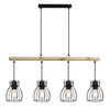 Bernita 4x60W E27 černá závěsná lampa