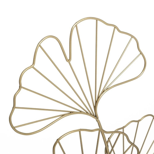 Kovová dekorace Ginko gold