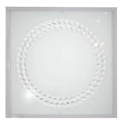 Stropní svítidlo Lux 29x29 16W LED 6500K saténový velký prstenec