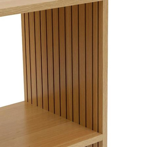 Úzká stojací skříňka Tasso 5five simply smart s 3 policemi v přírodní barvě do obýváku a předsíně