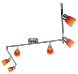 Moderní stropní svítidlo Drops CANDELLUX 6x nikl do obýváku a jídelny