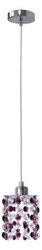 Klasická závěsná lampa 1x40W G9 vínová