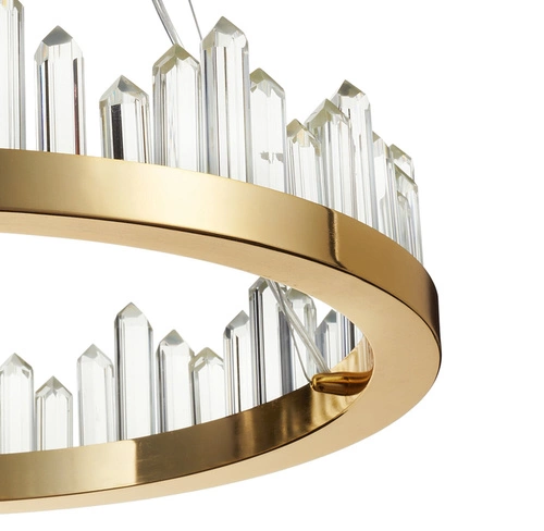 Závěsné LED svítidlo LUSSO zlaté 60 cm moderní do obýváku a jídelny Step into Design