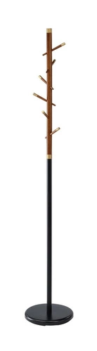 Stojanový věšák do předsíně Senecio černý ořech moderní ocelový Intesi