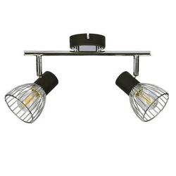 Modo pásové stropní svítidlo 2x40W E14 černá+chrom
