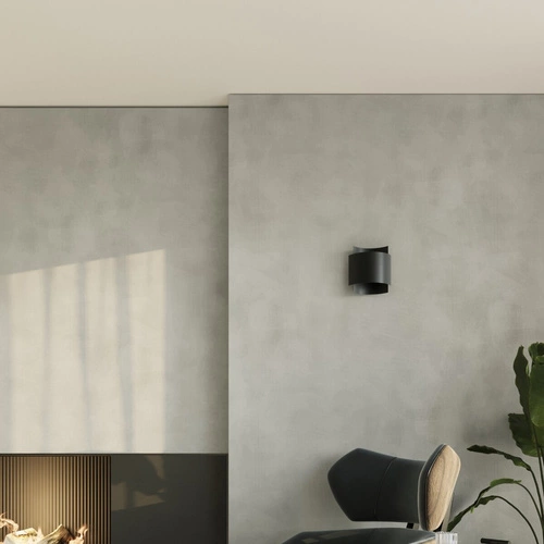 Nástěnné svítidlo IMPACT černé moderní kovové do obýváku a ložnice Sollux Lighting