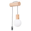 Nástěnné svítidlo NIMBI G9 dřevěné s nastavitelnou výškou a vypínačem do ložnice Sollux