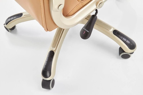 Ergonomická kancelářská židle Mondes béžová kožená otočná s nastavením do kanceláře Intesi