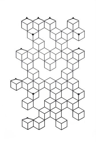 Moderní nástěnný věšák do předsíně Stiga L černý kovový POLYHEDRA 91 cm