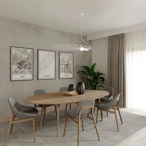 Moderní závěsné svítidlo LEHDET bílé kovové do obývacího pokoje a jídelny, nastavitelné 150 cm