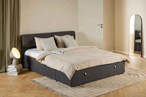 Čalouněná postel Calvi 160x200 se zásuvkami do ložnice, moderní