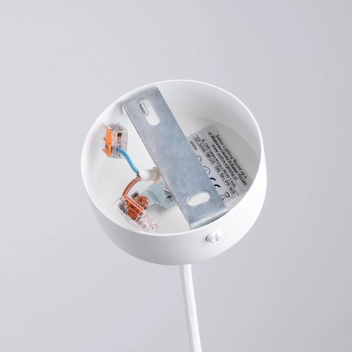 Moderní bílý závěsný lustr NICUS 1 do obýváku, jídelny nebo kuchyně kovový 140 cm