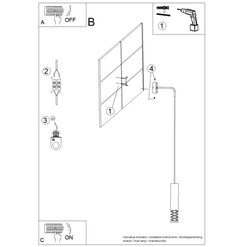 Nástěnné svítidlo LAMI bílé moderní kovové do obýváku a ložnice SOLLUX LIGHTING
