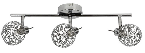 Moderní stropní svítidlo Puzzle chrom 3bodové do obýváku a kuchyně CANDELLUX