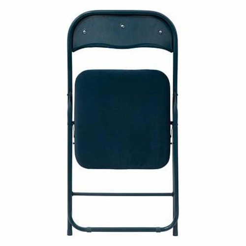 Skládací kovová jídelní židle VIC 5five simply smart moderní modrý samet