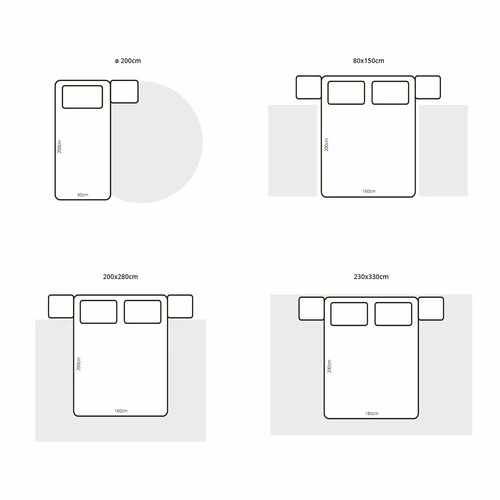 Venkovní moderní koberec Giant Linear Stem 140x200 cm oranžový na terasu a zahradu