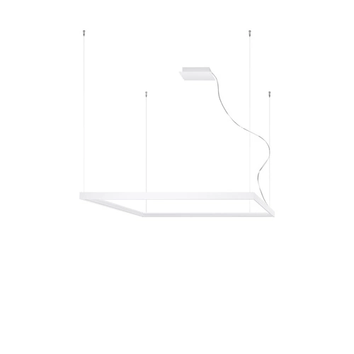 LED lustr Nelya L bílý moderní do obýváku 110 cm industriální Thoro