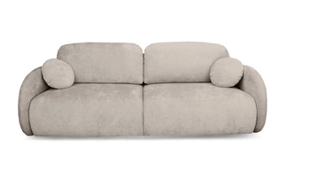 Rozkládací pohovka Andi s úložným prostorem a funkcí spaní béžová skandinávský styl do obýváku